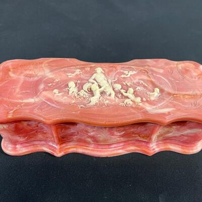 Hand Carved Alabaster Box