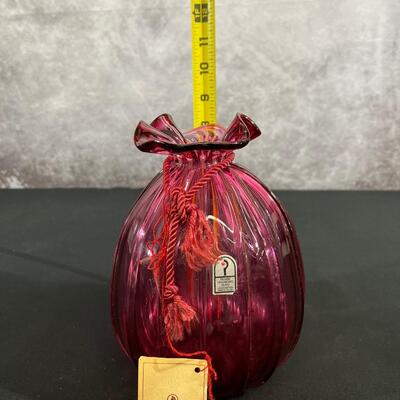 HandblownCrystal Vase byPilgrim Glass