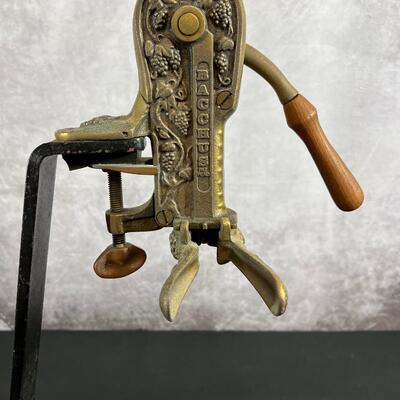 Bacchus Brass Wine Opener 25.5"