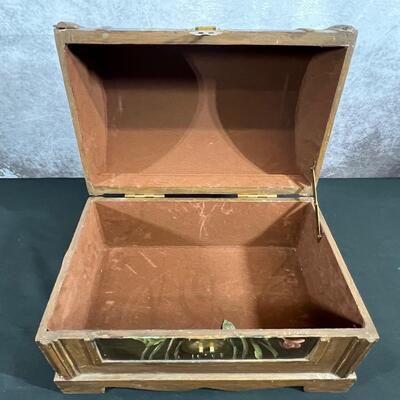 Hand Painted Wood Chest