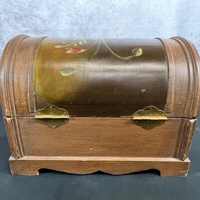 Hand Painted Wood Chest