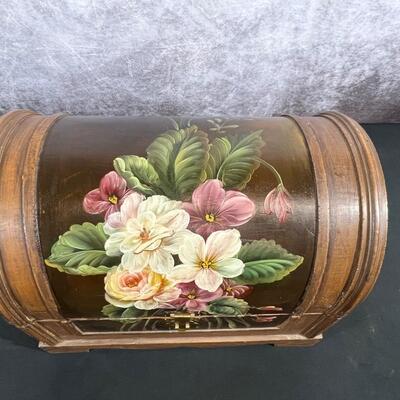 Hand Painted Wood Chest