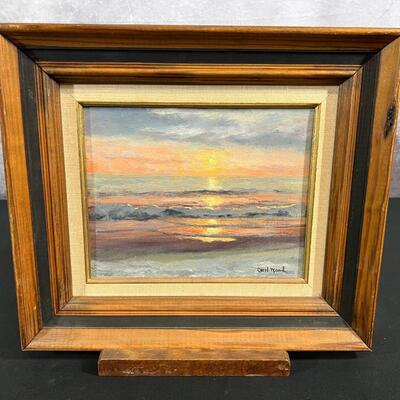 Signed Arylic Painting by Caryl Price Wood