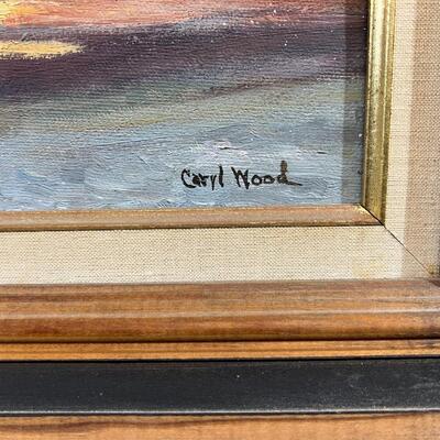 Signed Arylic Painting by Caryl Price Wood