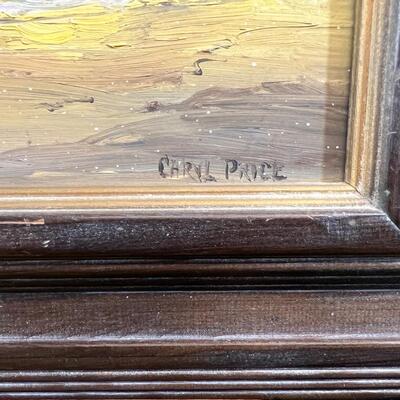 Signed Arylic Painting by Caryl Price Wood