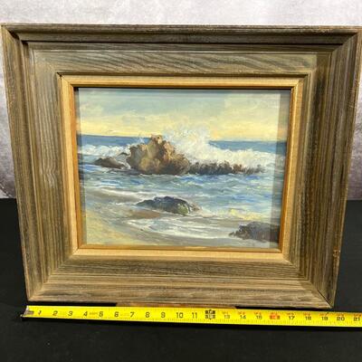 Signed Arylic Painting by Caryl Wood