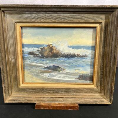 Signed Arylic Painting by Caryl Wood