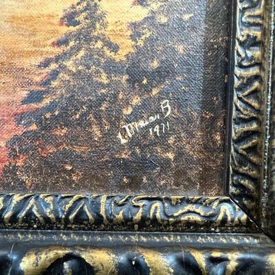 Signed Arylic Painting 1971