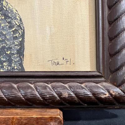 Signed Arylic Painting 1971, TRU