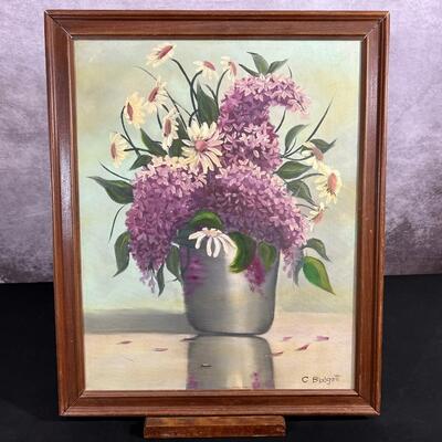 Signed Arylic Painting C. Blodgett