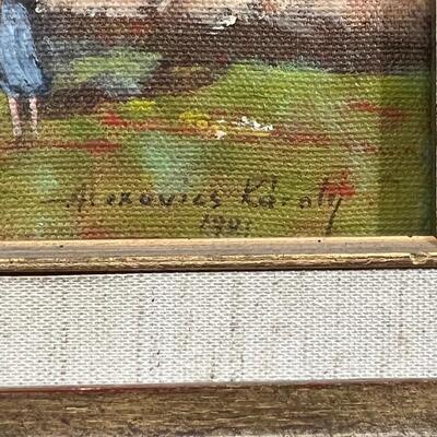 Signed Oil Painting 