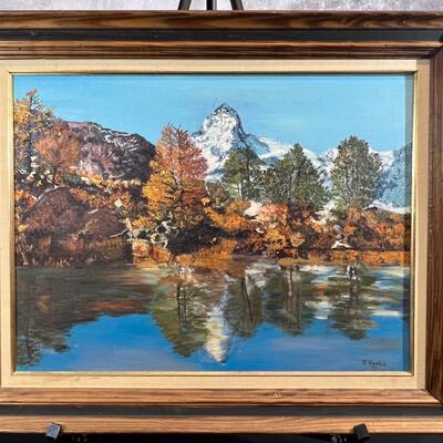 Original Oil Painting Signed S. Karlin 72' 18"x24"