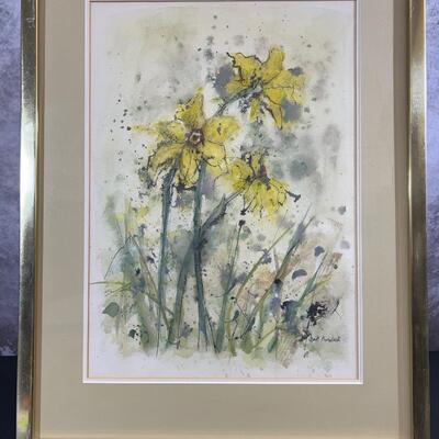 Original Watercolor Signed Koro Luck 14"x20"