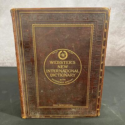 Vintage Websters Dictionary