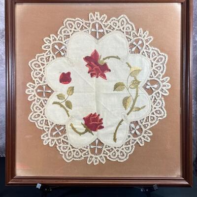 Framed Vintage Embroidery