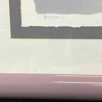Framed 1980's Art, titled "Galaxy" 36"x48" #82/500