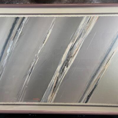 Framed 1980's Art, titled "Galaxy" 36"x48" #82/500