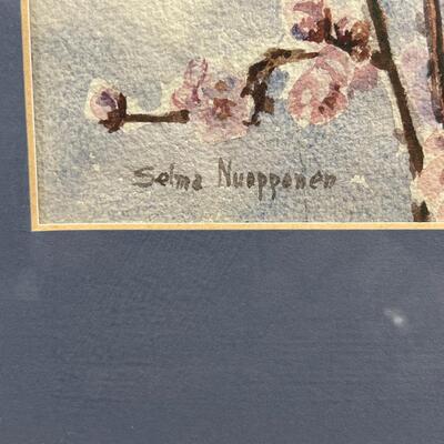 Framed Watercolor By Selma Nuopponen