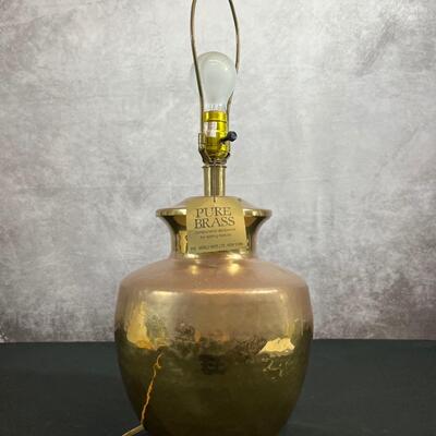 Pure Brass Table Lamp 24.5"T 10"W