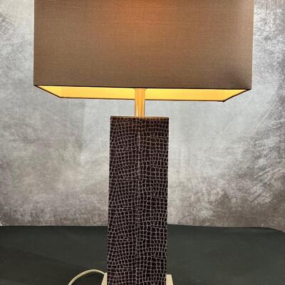 Modern Snake Skin Lamp Base 6.75"x4"x29"