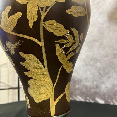 2 Ceramic Floral Lamp Bases 42.5"H W/ 14" Shade