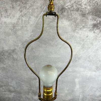 Vintage Lion Lamp 41.5"H W/ 18" Shade