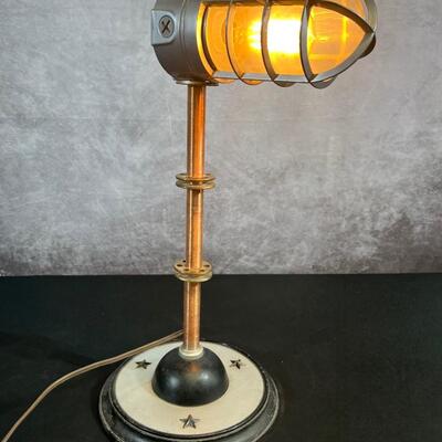 Steampunk Lamp 22"Hx10" Base