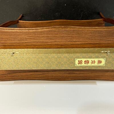 Chinese Grey Silk Scroll W/ Flowers 17.5"x46"