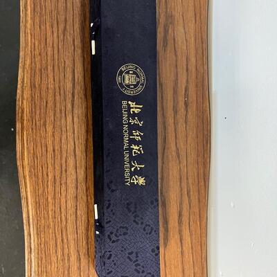 Chinese Green & Blue Silk Scroll W/ Flowers 11.5"x45"