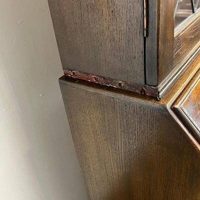 JC Secretary W/ Leaded Glass