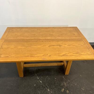 Oak Entry Table W/ Expanding Top