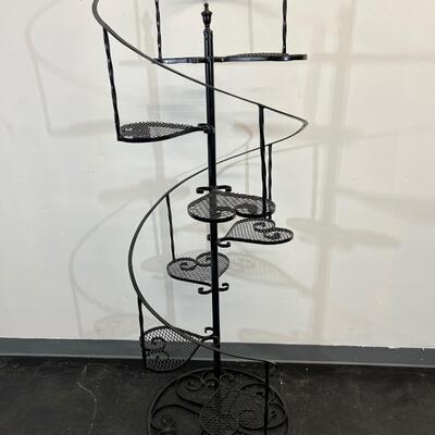 Rought Iron Stair Step Plant Stand