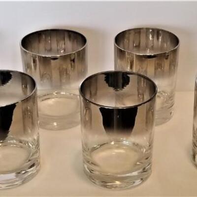 Lot #66 Set of 10 Mid Century Bar Glasses