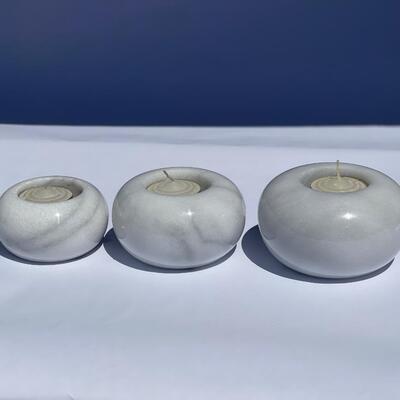 Marble Candle Holders