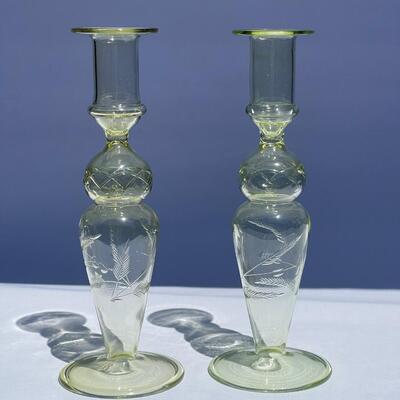 Thin Glass Candle Holders
