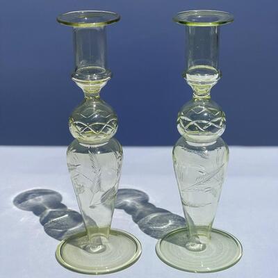 Thin Glass Candle Holders