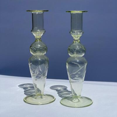 Thin Glass Candle Holders