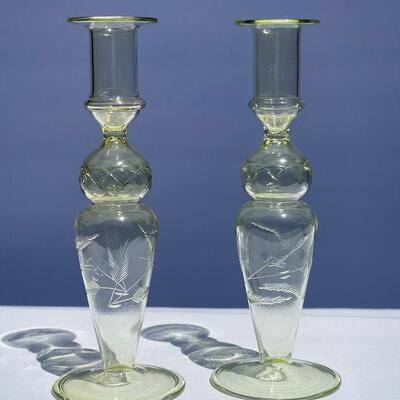 Thin Glass Candle Holders