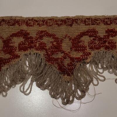 Lot 3: Antique Victorian Hand Beaded Remnant