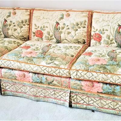 Lot #72  Bird of Paradise Vintage Sofa - Oxford Fine Furniture