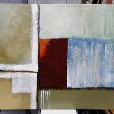 Art - large contemporary just to get a box abstract oil painting with modernist Style by H Scott