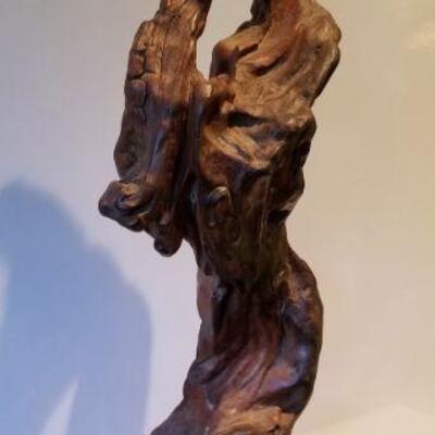 Art- vintage tall Driftwood sculpture