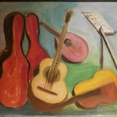 Art Mid-Century Oil Painting