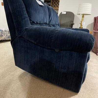 Blue Reclining Loveseat