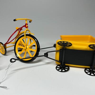 Lot of Metal Tricycles & Wagons Christmas Tree Hanging Ornaments