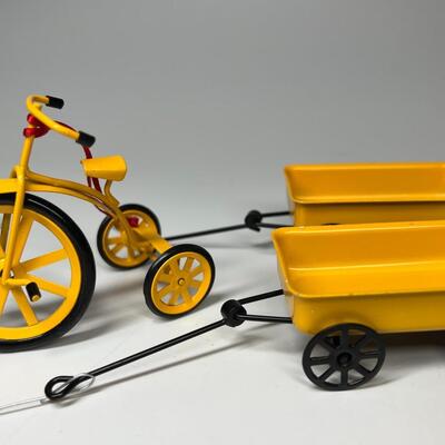 Lot of Metal Tricycles & Wagons Christmas Tree Hanging Ornaments