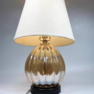 Luster Glass Accent Mid Century Style Lamp
