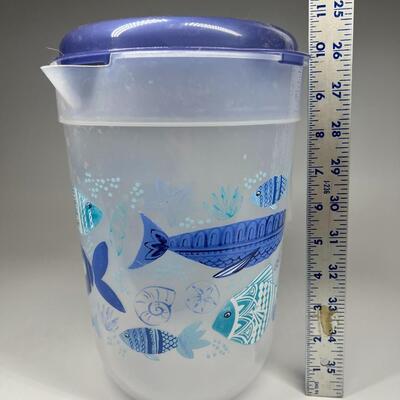 Large Plastic Nautical Fish Main Stays Gallon Pitcher