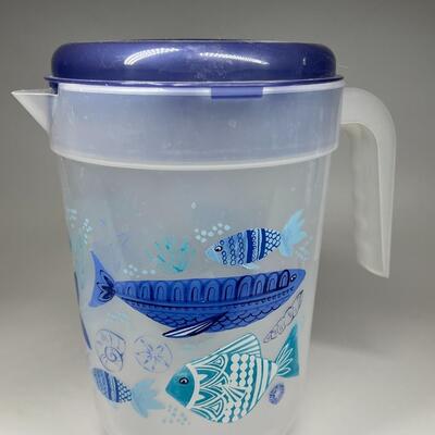 Large Plastic Nautical Fish Main Stays Gallon Pitcher
