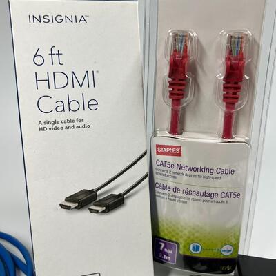 Lot of Miscellaneous Power Supplies, Networking Cables, HDMI Cables & More